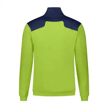 Santino Tokyo Zipsweater lime/marineblauw Borduren by Kirsty