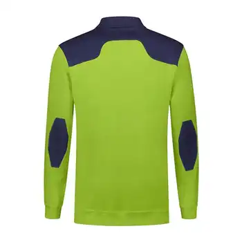 Santino Tesla Polosweater lime/marineblauw Borduren by Kirsty