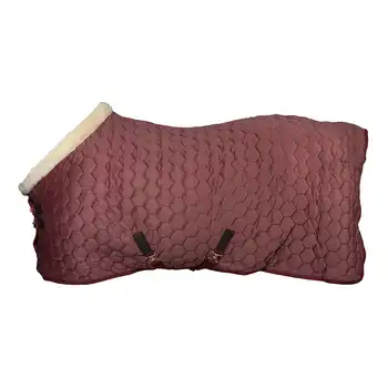 Showdeken velvet deep ruby - Borduren by Kirsty